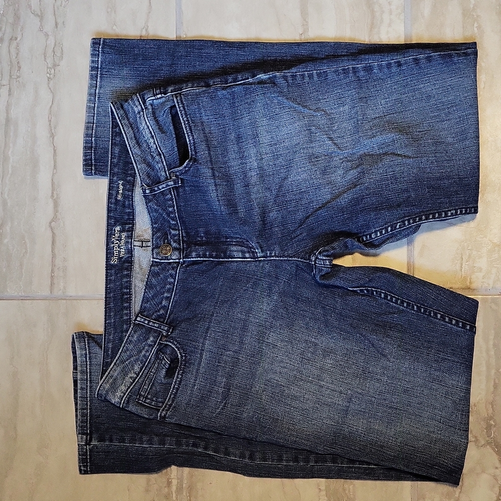 Vera Wang Women's Relaxed Denim Jeans Flat Front  Size 10